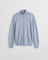 Gant Extrafine Merino Wool Half Zip Trui Light Blue Melange