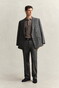 Gant Extrafine Merino Wool Polo Collar Trui Dark Hazelnut Melange