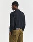 Gant Extrafine Merino Wool Polo Collar Trui Donker Grijs