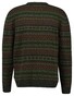 Gant Fair Isle Knit Crew Neck Trui Deepest Green