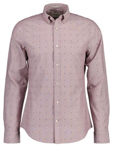 Gant Fil-à-Fil Coupe Button-Down Overhemd Wijnrood