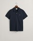 Gant Fine Shield Short Sleeve Piqué Uni Polo Avond Blauw