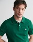 Gant Fine Shield Short Sleeve Piqué Uni Polo Deep Forest Green