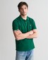 Gant Fine Shield Short Sleeve Piqué Uni Polo Deep Forest Green