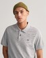 Gant Fine Shield Short Sleeve Piqué Uni Polo Grijs Melange