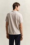 Gant Fine Shield Short Sleeve Piqué Uni Polo Oat Melange