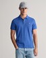 Gant Fine Shield Short Sleeve Piqué Uni Polo Rich Blue