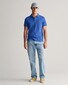 Gant Fine Shield Short Sleeve Piqué Uni Polo Rich Blue