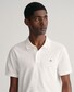 Gant Fine Shield Short Sleeve Piqué Uni Polo Wit