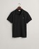 Gant Fine Shield Short Sleeve Piqué Uni Polo Zwart