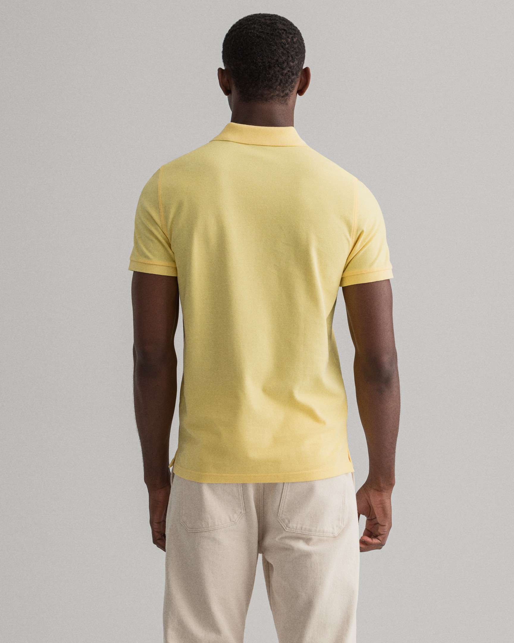 Gant Gant Piqué Polo in kleur Brimstone Yellow Jan Rozing Mannenmode