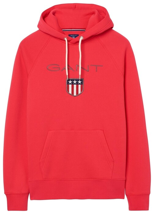 guess jeans red striped shirt