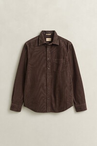 Gant Garment Dyed Corduroy Shirt Black-Brown