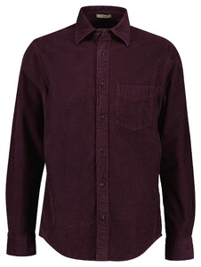 Gant Garment Dyed Corduroy Shirt Darkened Wine