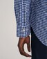 Gant Gingham Check Poplin Button Down Overhemd College Blue