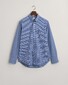 Gant Gingham Check Poplin Button Down Overhemd College Blue