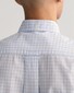 Gant Gingham Check Poplin Button Down Overhemd Licht Blauw