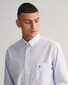 Gant Gingham Check Poplin Button Down Overhemd Licht Blauw