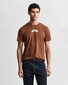 Gant Graphic 1949 Arch Short Sleeve T-Shirt Mahogany Brown