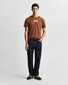Gant Graphic 1949 Arch Short Sleeve T-Shirt Mahogany Brown