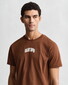 Gant Graphic 1949 Arch Short Sleeve T-Shirt Mahogany Brown