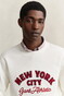 Gant Graphic Crew Neck Sweat New York City Trui Cream