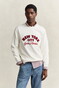 Gant Graphic Crew Neck Sweat New York City Trui Cream