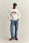Gant Graphic Crew Neck Sweat New York City Trui Cream