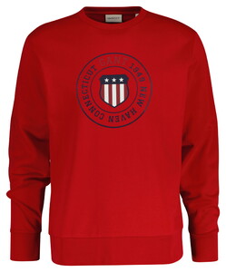 Gant Graphic Crew Neck Sweatshirt Trui Ruby Red