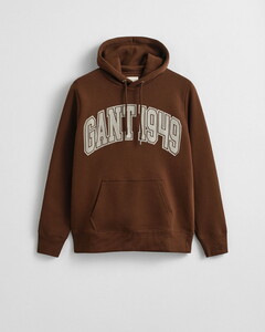 Gant Graphic Hoodie 1949 Trui Mahogany Brown