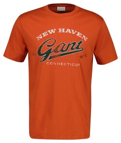 Gant Graphic Short Sleeve 1949 USA T-Shirt Deep Orange
