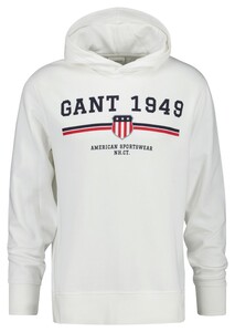 Gant Graphic Sweat Hoodie Trui Eggshell
