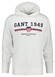 Gant Graphic Sweat Hoodie Trui Eggshell