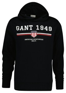 Gant Graphic Sweat Hoodie Trui Zwart