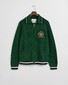 Gant Graphic Zip Cardigan New Haven 1949 Vest Forest Green