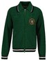 Gant Graphic Zip Cardigan New Haven 1949 Vest Forest Green