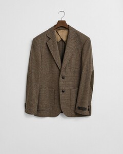 Gant Houndstooth Check Blazer Jacket Light Taupe