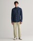 Gant Indigo Chambray Button Down Overhemd Donker Indigo