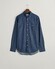 Gant Indigo Chambray Button Down Overhemd Donker Indigo