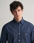 Gant Indigo Chambray Button Down Overhemd Donker Indigo