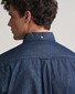 Gant Indigo Chambray Button Down Overhemd Donker Indigo