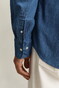 Gant Indigo Twill Cutaway Collar Overhemd Semi Light Blue