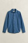 Gant Indigo Twill Cutaway Collar Overhemd Semi Light Blue