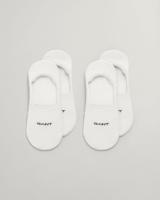 Gant Invisible Socks 2Pack Sokken Wit