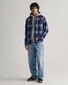 Gant Jaspé Check Button Down Overhemd Marine