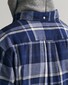 Gant Jaspé Check Button Down Overhemd Marine