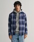Gant Jaspé Check Button Down Overhemd Marine