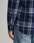 Gant Jaspé Check Button Down Overhemd Marine