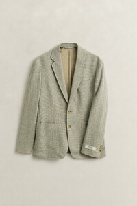 Gant Knit Jersey Blazer Jacket Oat Beige