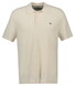 Gant Knitted Micro Textured Cotton Polo Cream